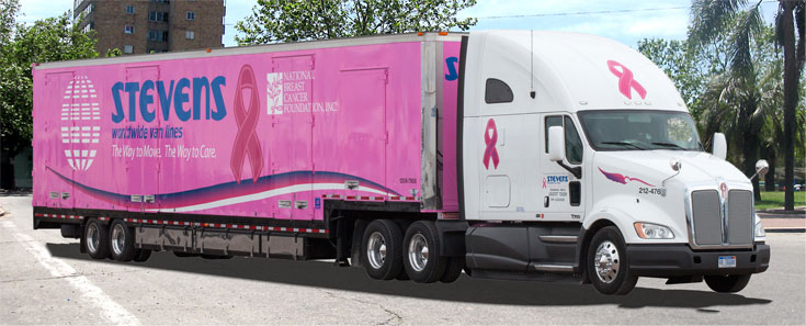 Stevens Van Lines Pink Truck